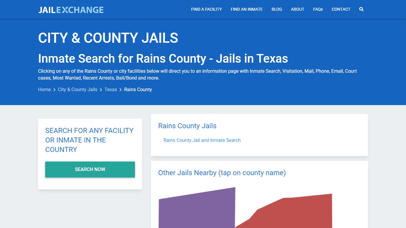 Inmate Search for Rains County | Jails in Texas - Jail Exchange