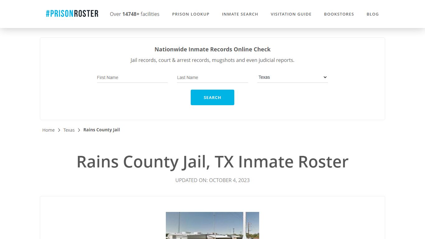 Rains County Jail, TX Inmate Roster - Prisonroster